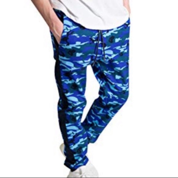 Kayden K Blue Camouflage City Drawstring Jogger L - Picture 4 of 6